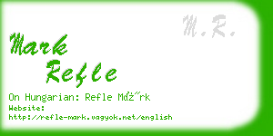 mark refle business card